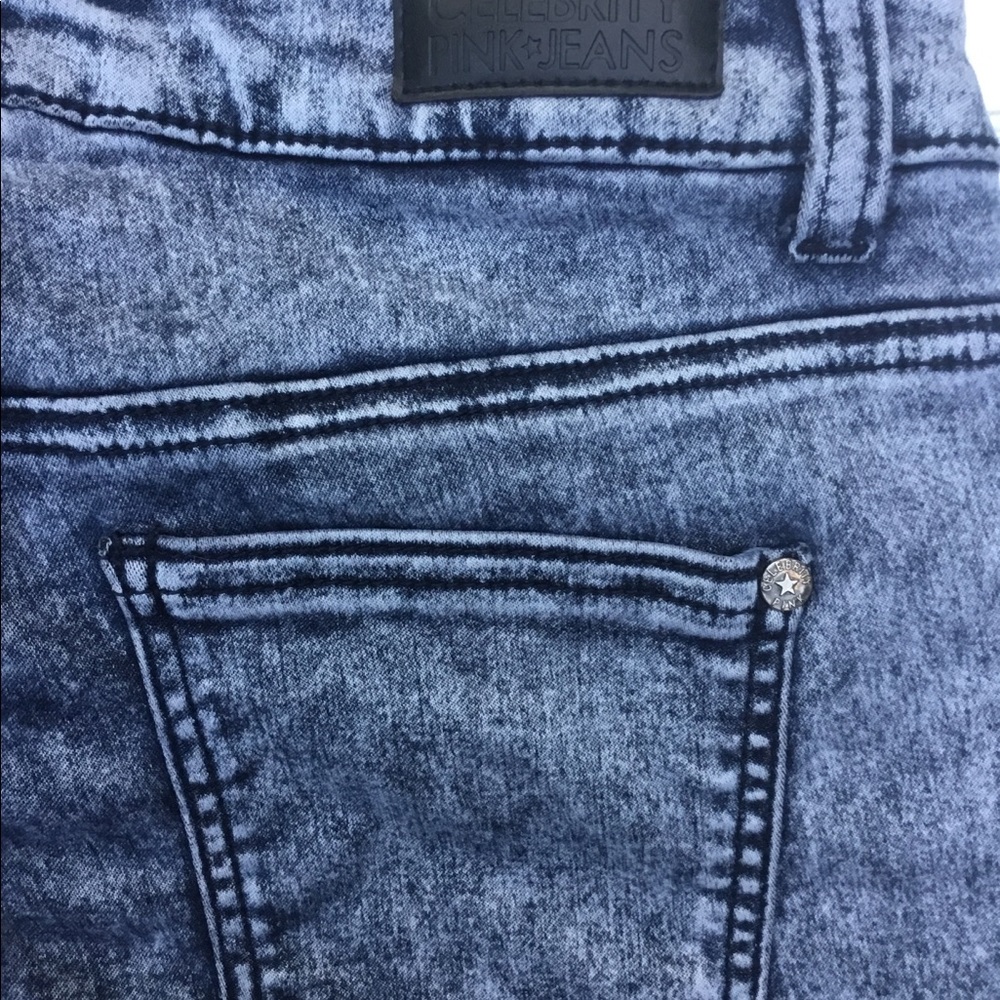Celebrity light blue jeans. Low rise, skinny - Picture 3 of 7